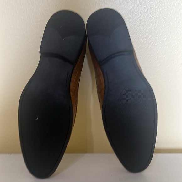 Brown Blanco Garcia Crocodile Pattern Loafers - Picture 5 of 5